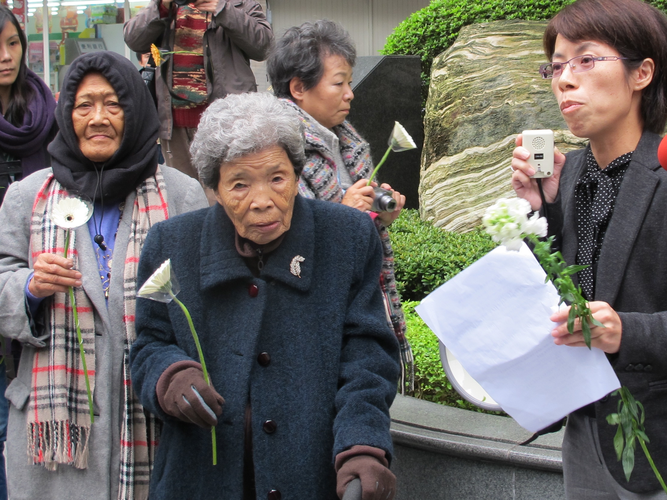 9國慰安婦支援團體 於世界人權日赴日交抗議